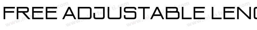 Free adjustable length字体转换